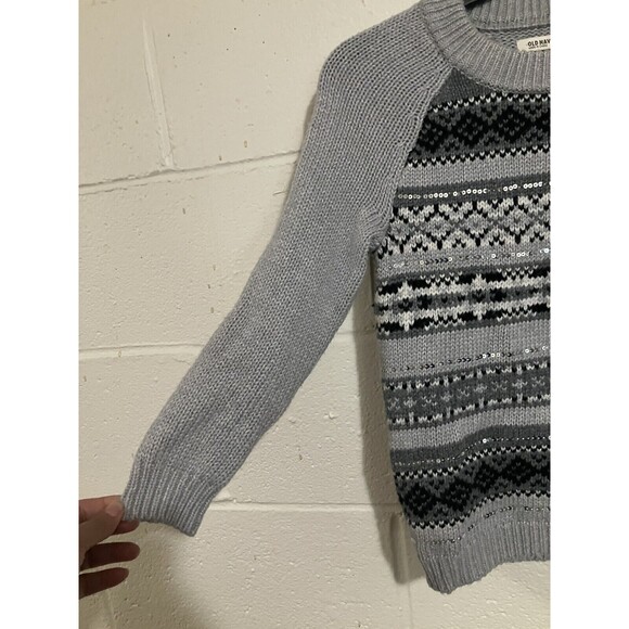 Old Navy Multicolor Sequined Tight Knit Pullover Sweater Size XS - Picture 6 of 8
